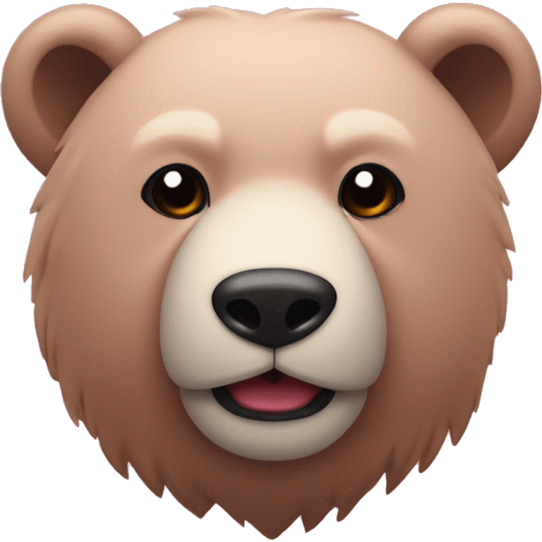 Oso con moño rosado emoji