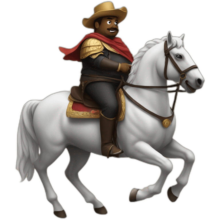 my fat Lord riding a horse art emoji