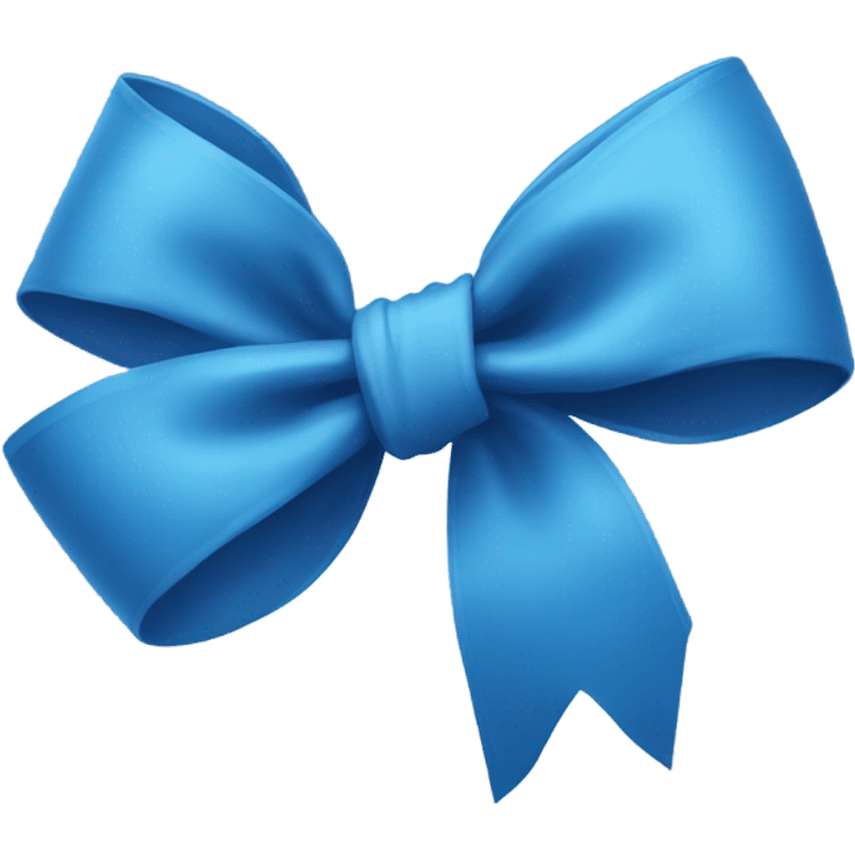 Blue bow emoji