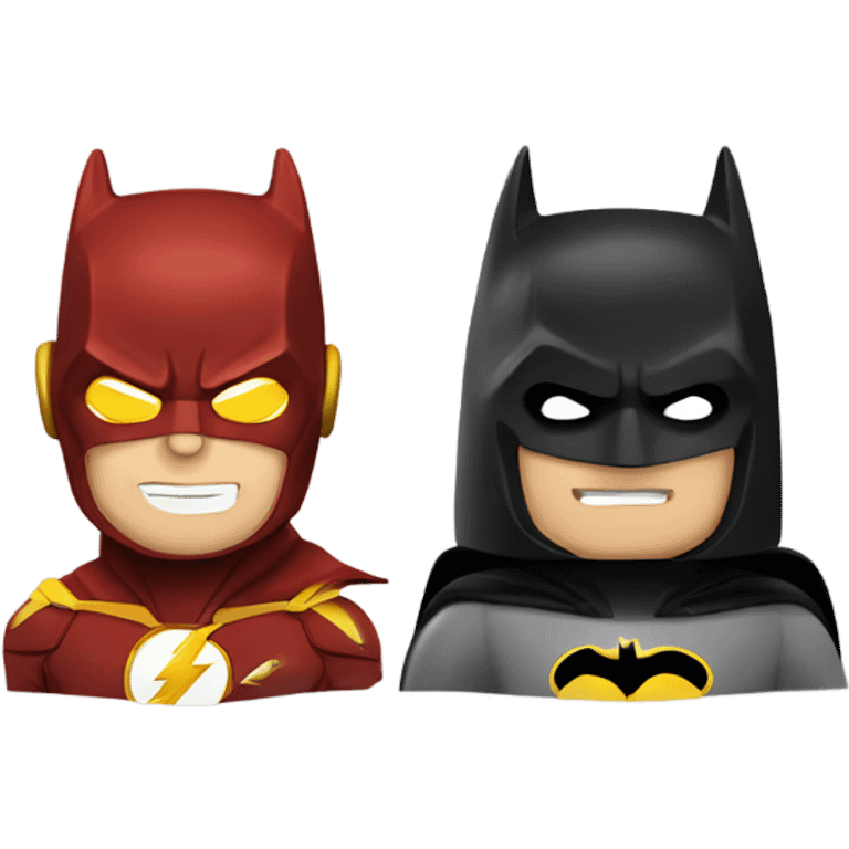 The Batman and The Flash emoji