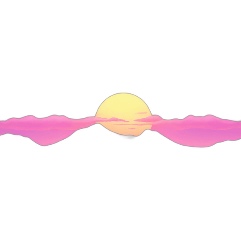 pink-sunset emoji