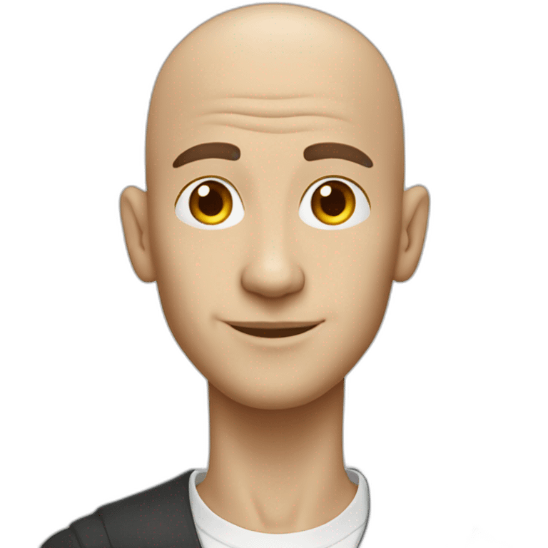 white skinny bald no chin rich man emoji