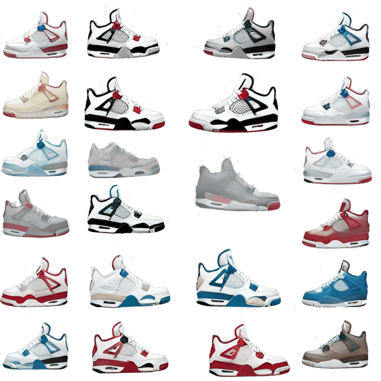 nike air jordan 4 shoes emoji