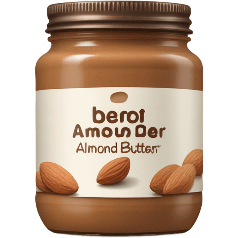 a single jar of almond butter emoji