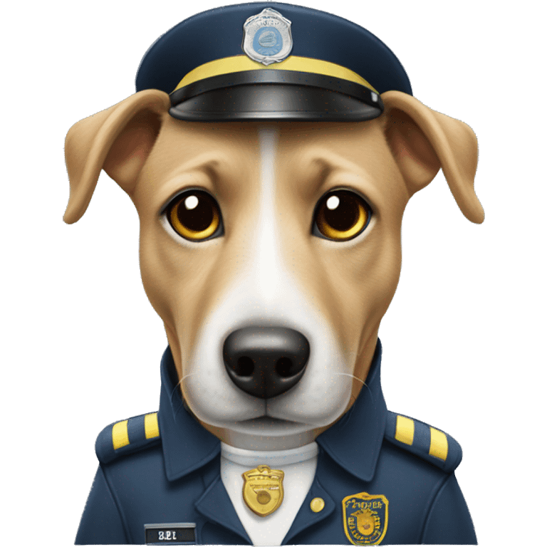 Hund in Polizei Uniform  emoji