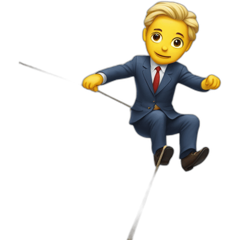 Political tightrope walker emoji