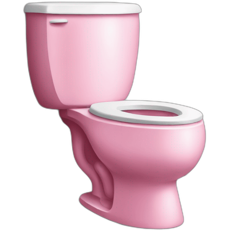 Pink toilet emoji