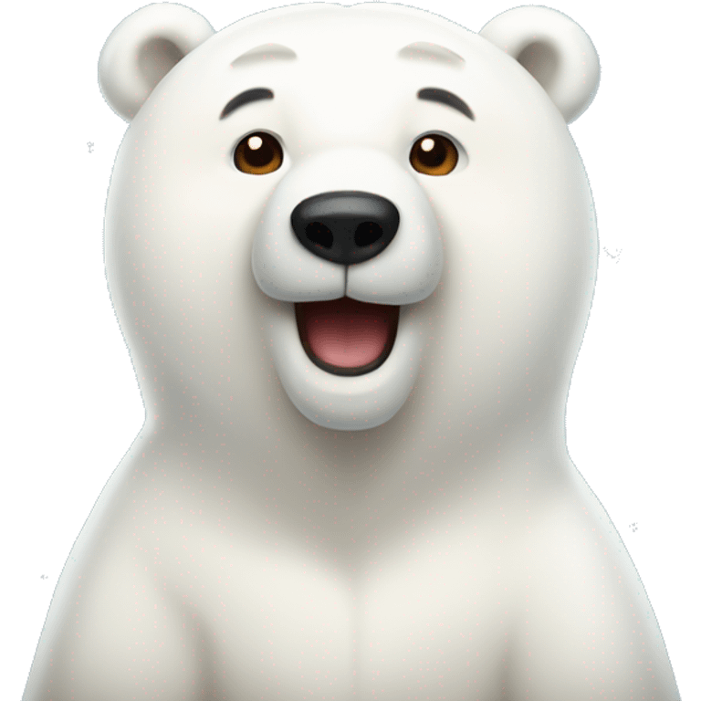 Polar bear cute  emoji