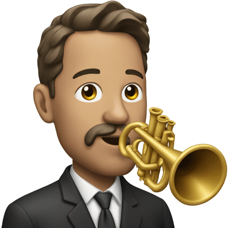 A bugle of a man emoji