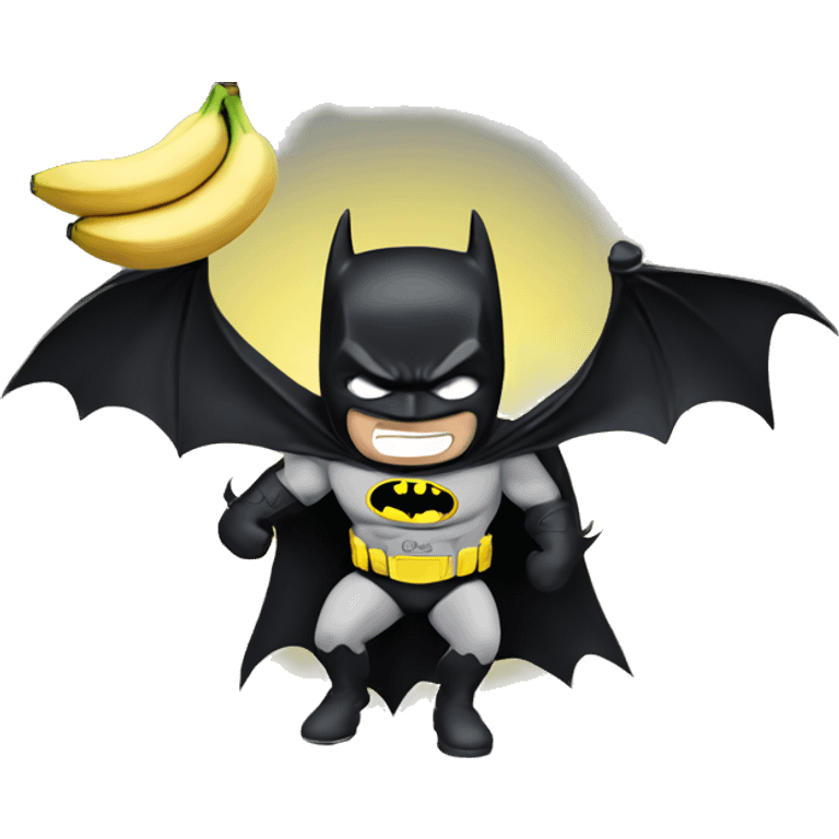 Batman eating a banana  emoji