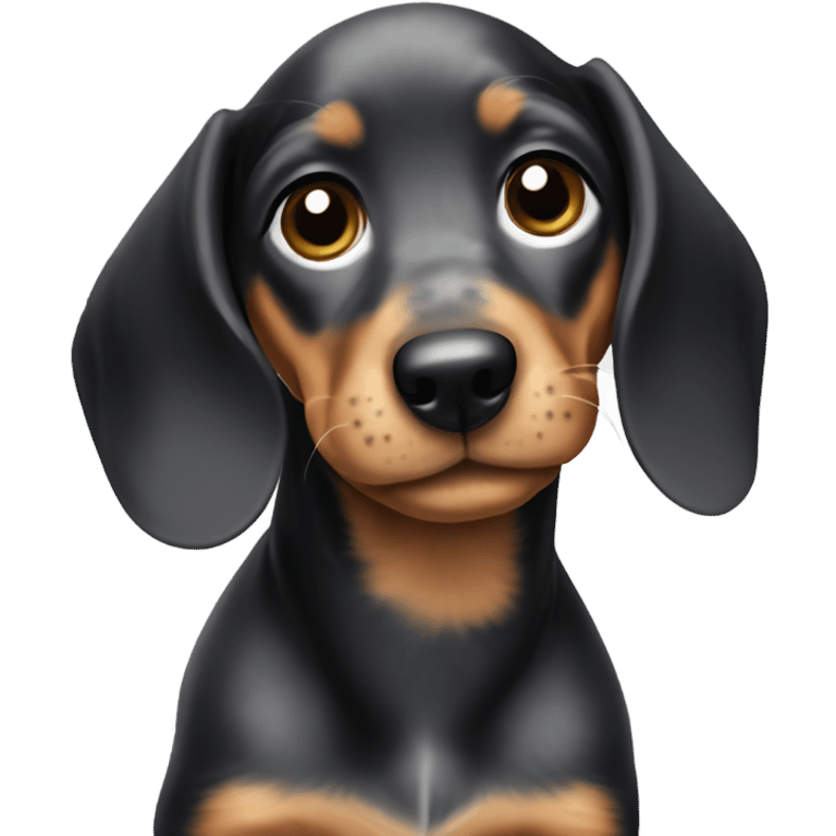 marble dachshund puppy emoji