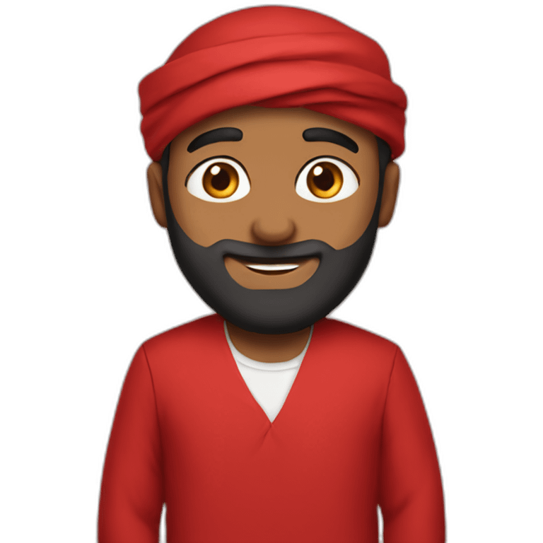 Habibi red clothes  emoji