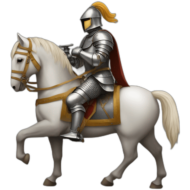 16th century knight on horseback emoji