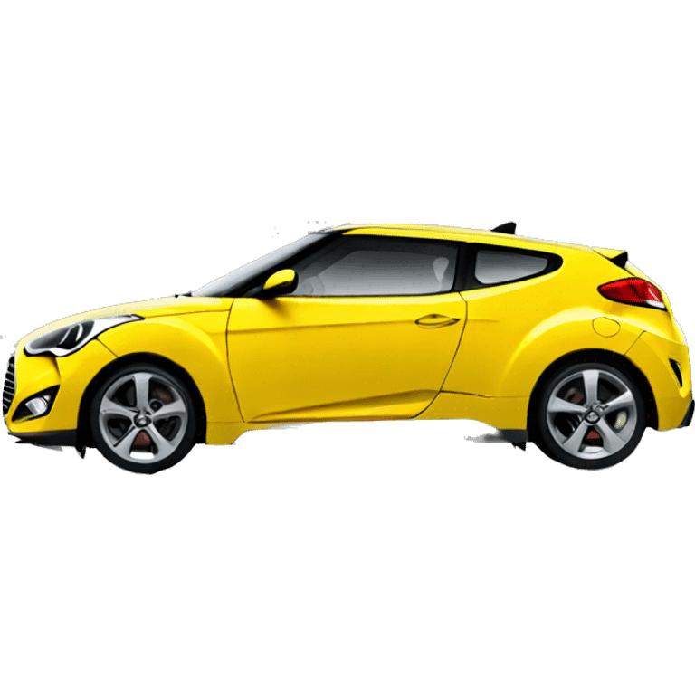 Hyundai Veloster, yellow color emoji