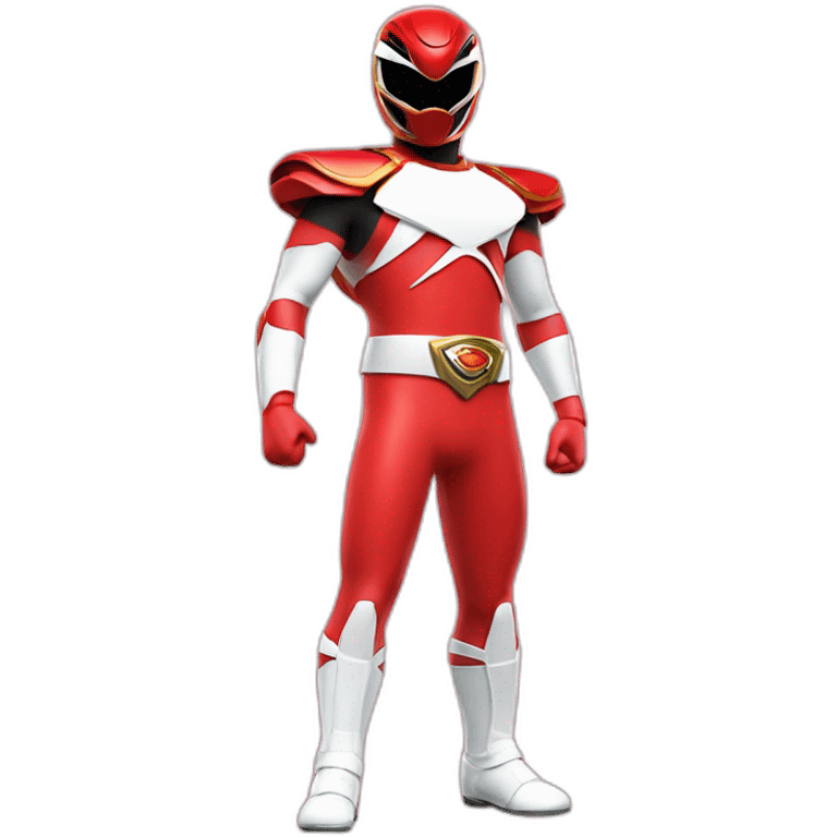 red power ranger full body center emoji