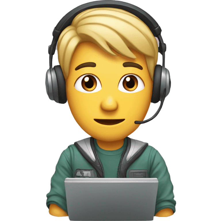 computer gamer emoji