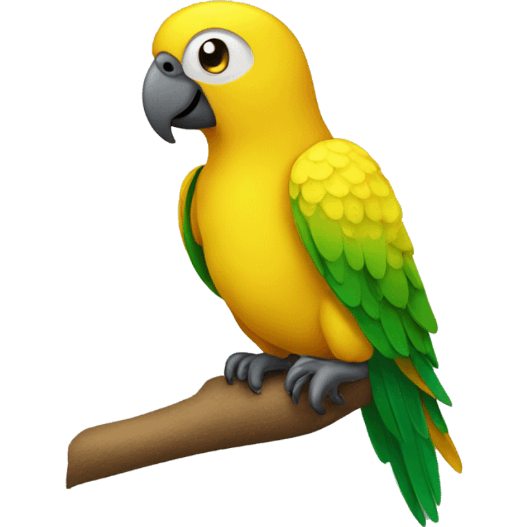 Yellow parrot emoji