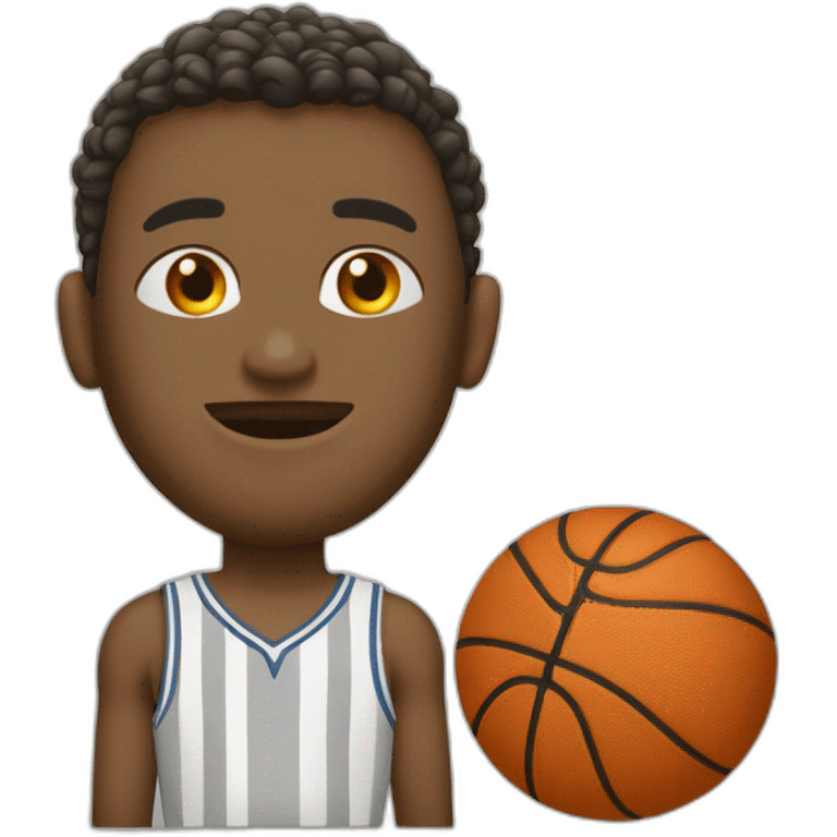 ballon de basket vivant  emoji