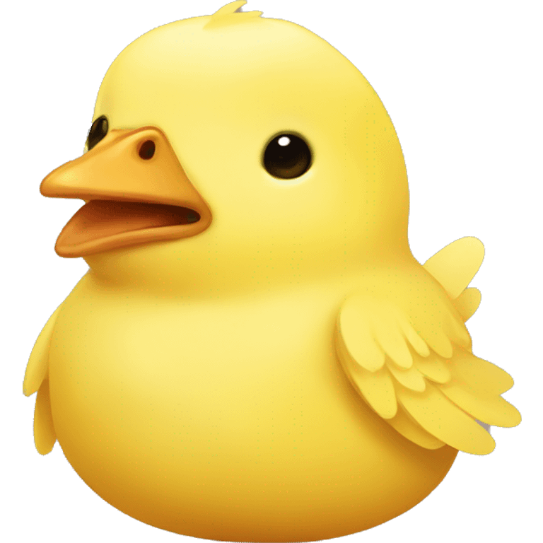 Cute yellow chick giving a kiss emoji