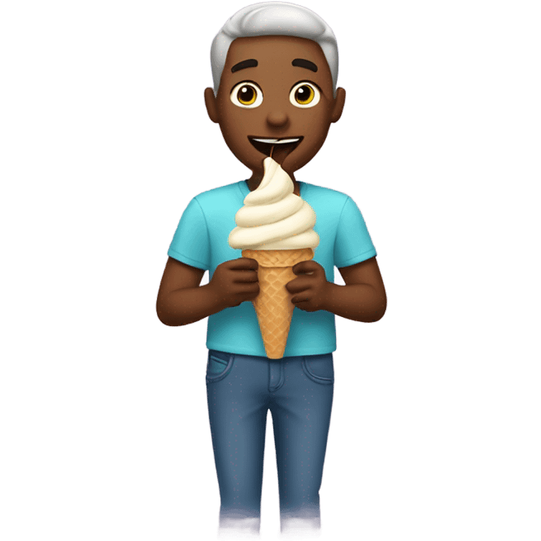 Mike eating ice cream emoji