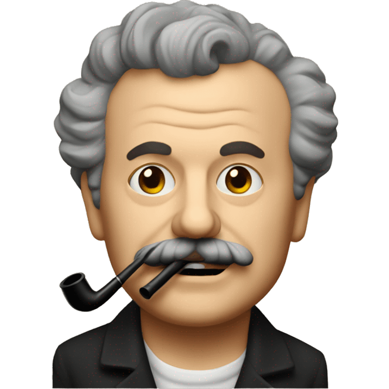 george brassens with pipe emoji