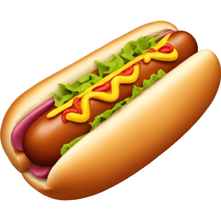 Hot dog emoji