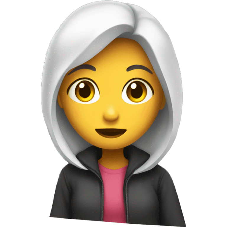 mysterious girl in a classroom emoji