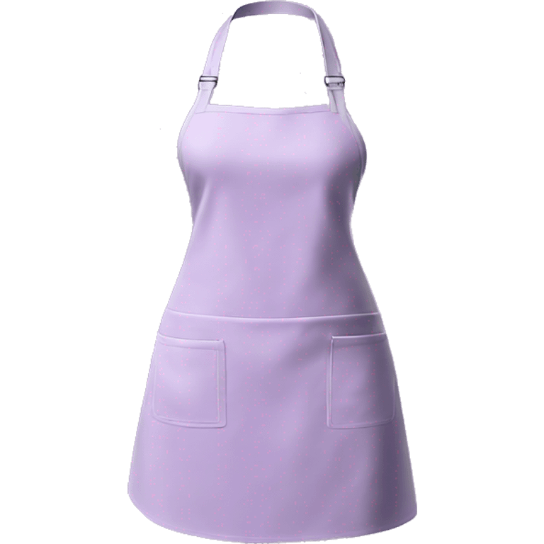 Realistic isolated light purple kitchen apron  emoji