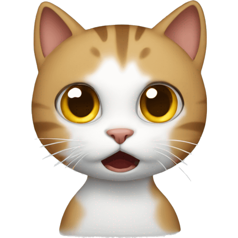 Cat patient afraid emoji