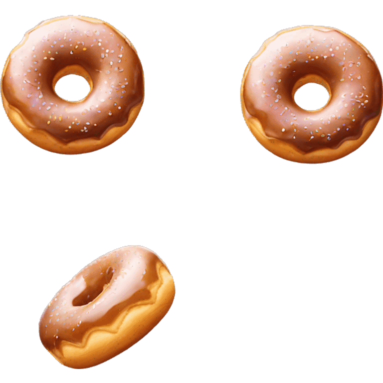 Shiny glazed donut emoji