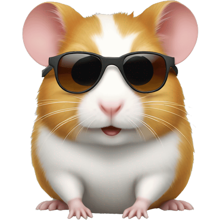 Hamster with sunglasses emoji