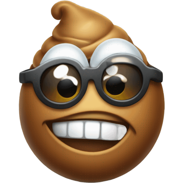 Funny poop emoji