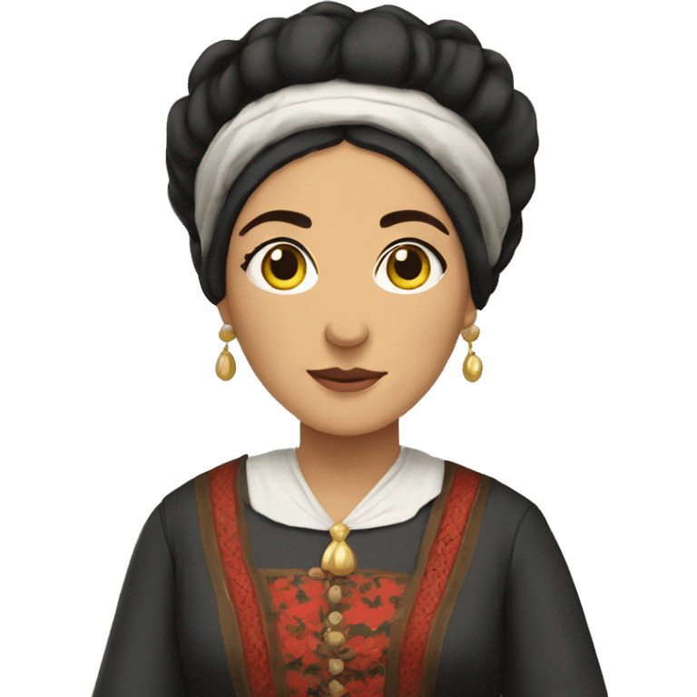 Georgian woman in national costume emoji