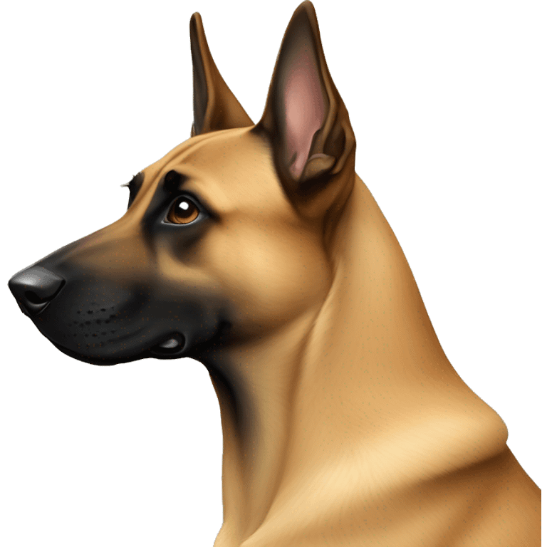 malinois sur deux pates emoji