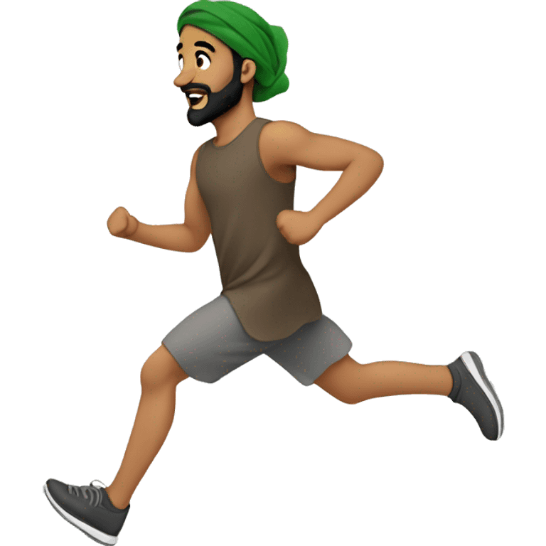 Afghan running emoji