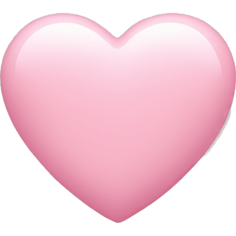 Baby pink heart with a E in it emoji