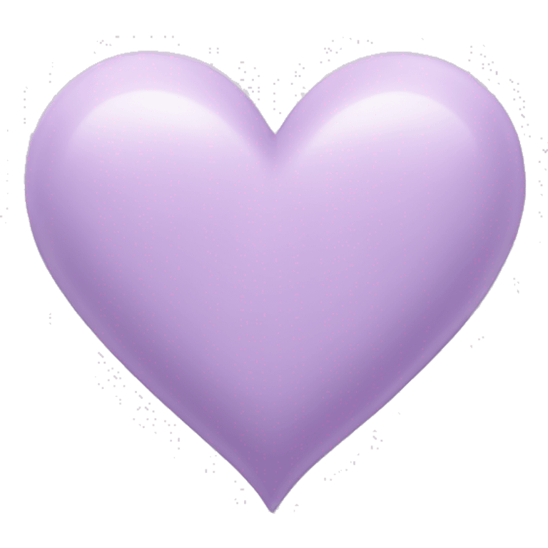 Pastel tone light purple heart emoji