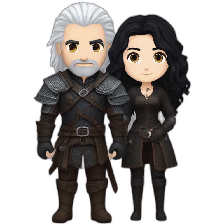 Geralt and Yennefer emoji