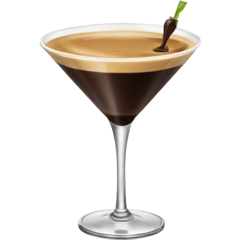 Espresso martini in a martini glass emoji