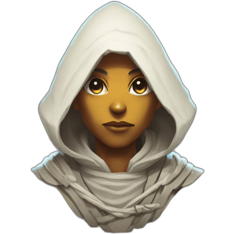 alien monk futuristic roguelike rpg style inspired by slay thee spire emoji