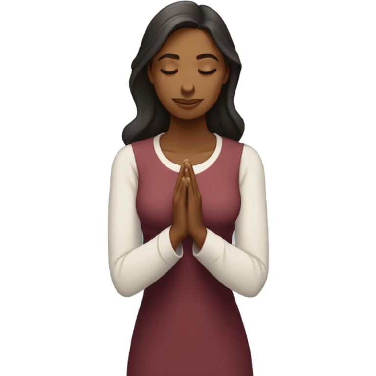 Woman praying emoji