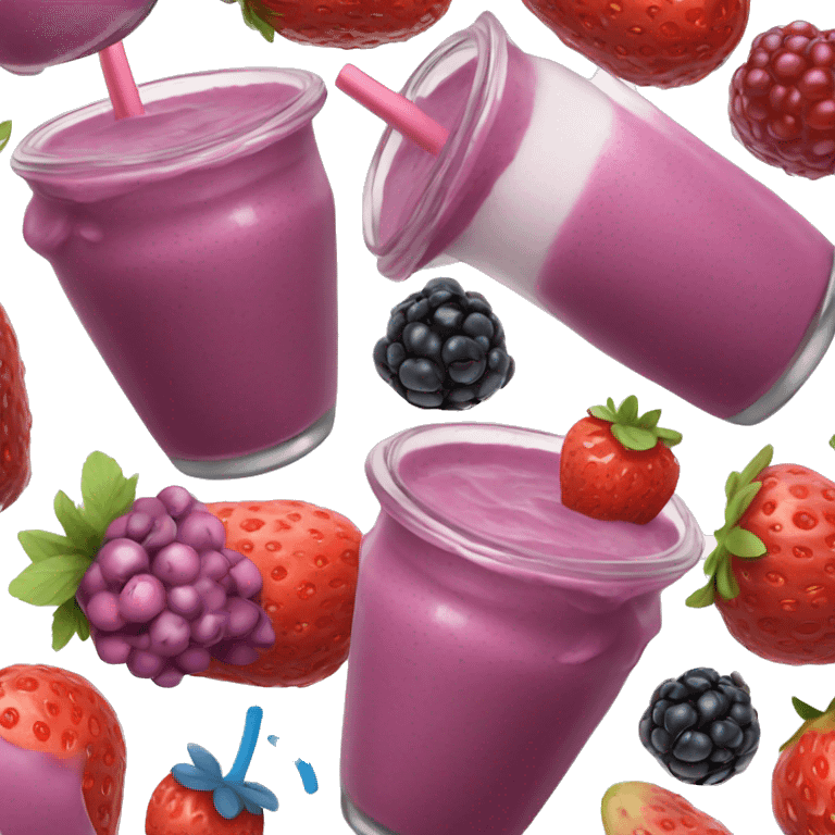 Mixed berry smoothie emoji