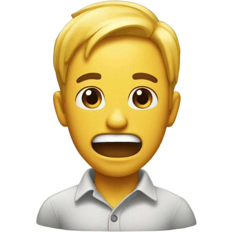 Una persona feliz vomitando miel emoji