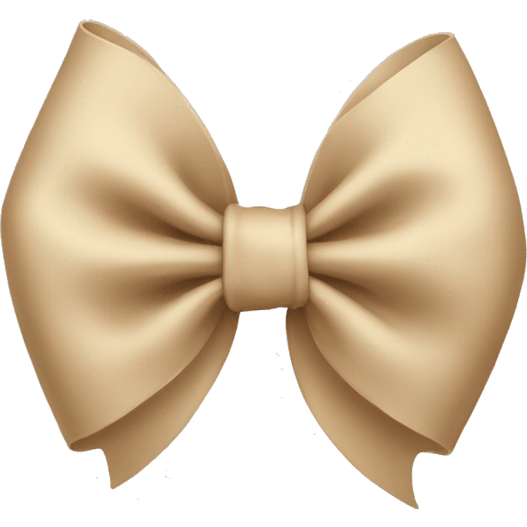 Beige bow emoji