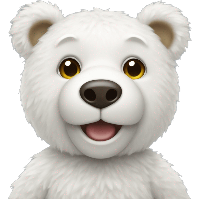 White teddy bear emoji