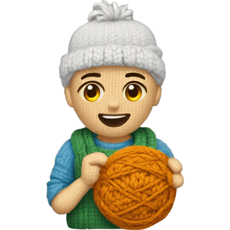 Crocheting emoji