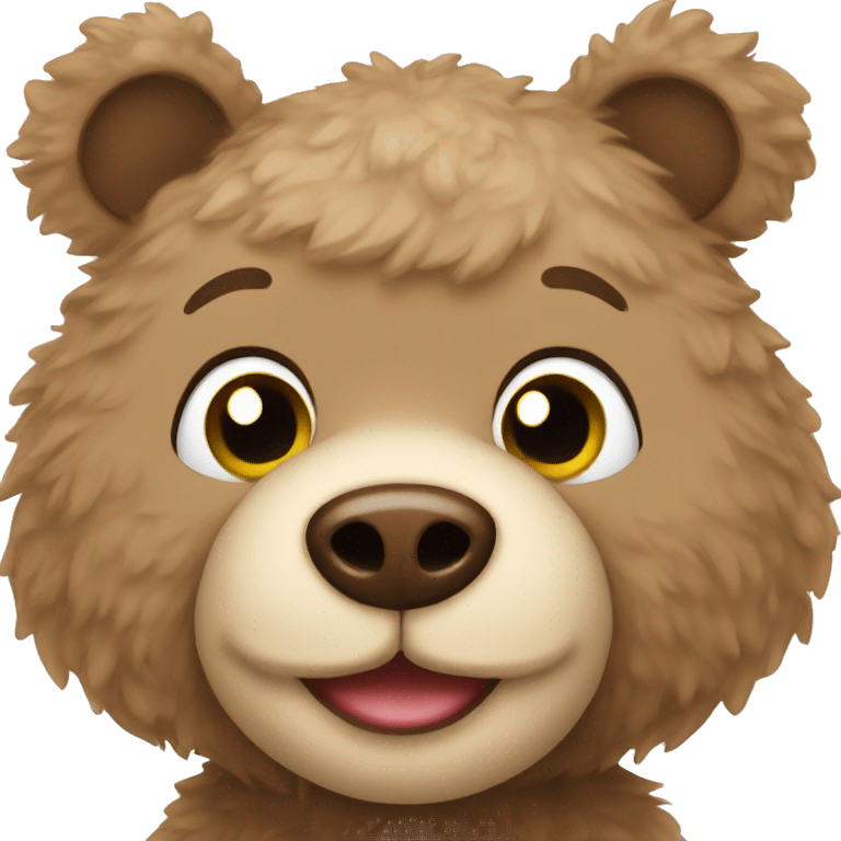 a cute teddy bear emoji