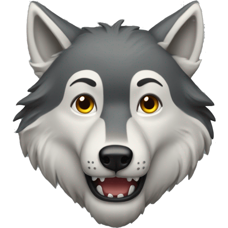 Freudiger Wolf  emoji