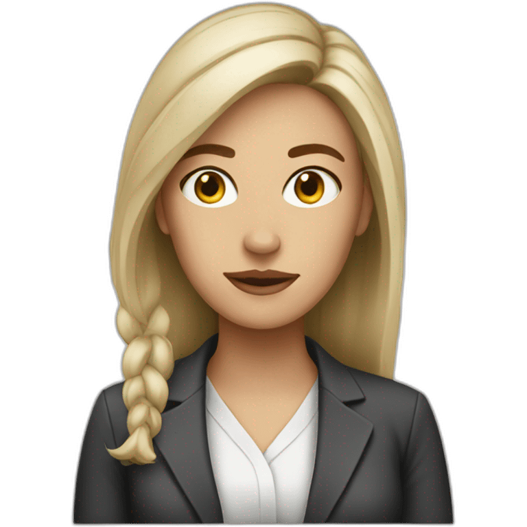 Unemployed white women emoji