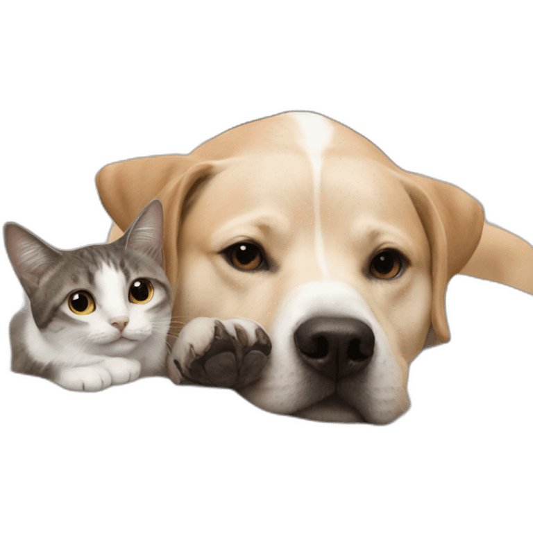 dog on cat emoji